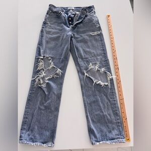 Agolde 27 Distressed Jeans Style #A069C-811 Cut:8400 90’s Mid-Rise.